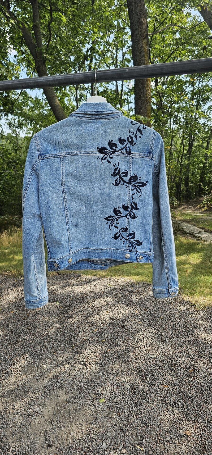 Denim Hand Painted Jacket
